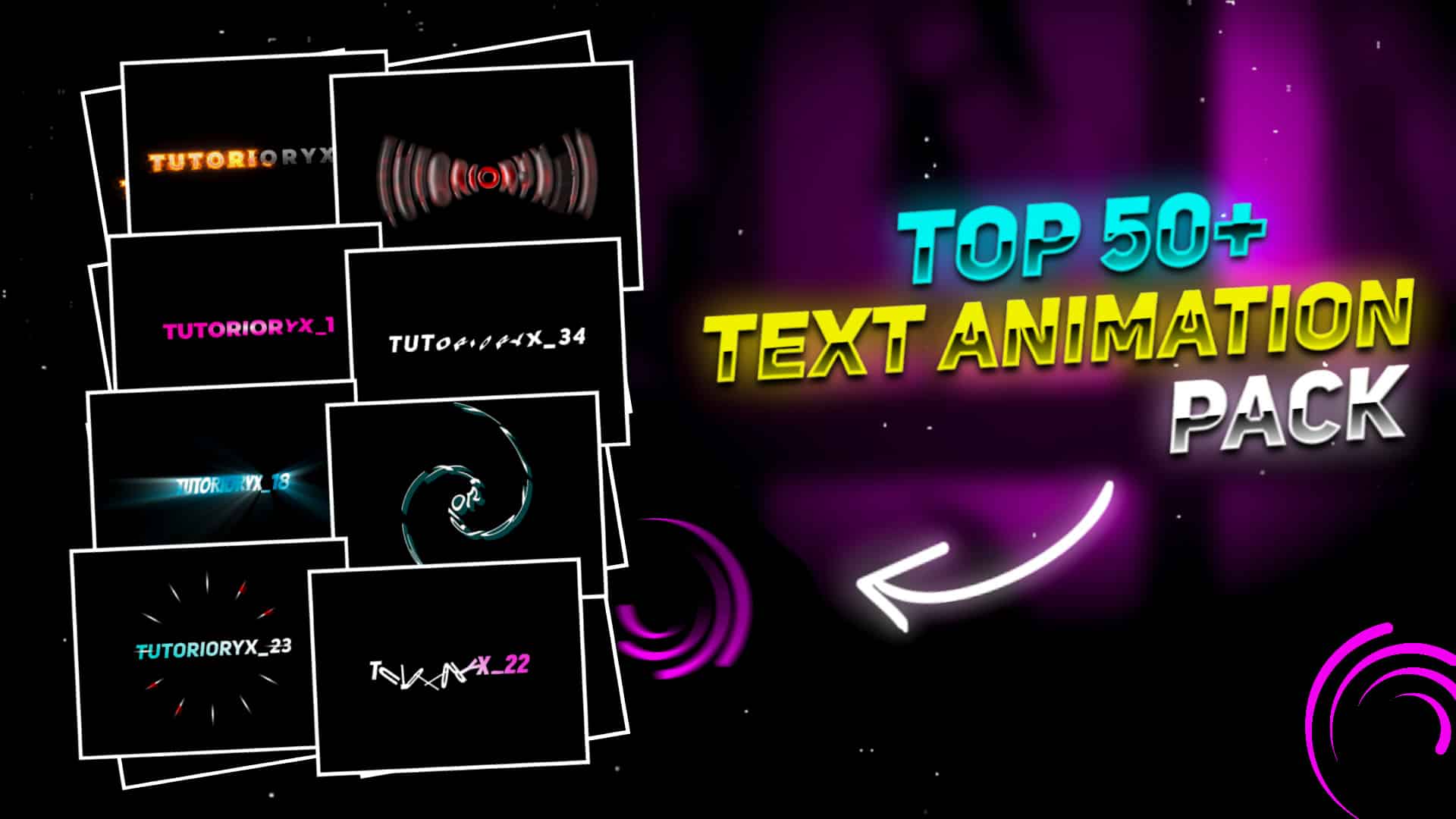 Top 50 text animation presets