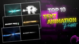 Top 10 text animation alight motion