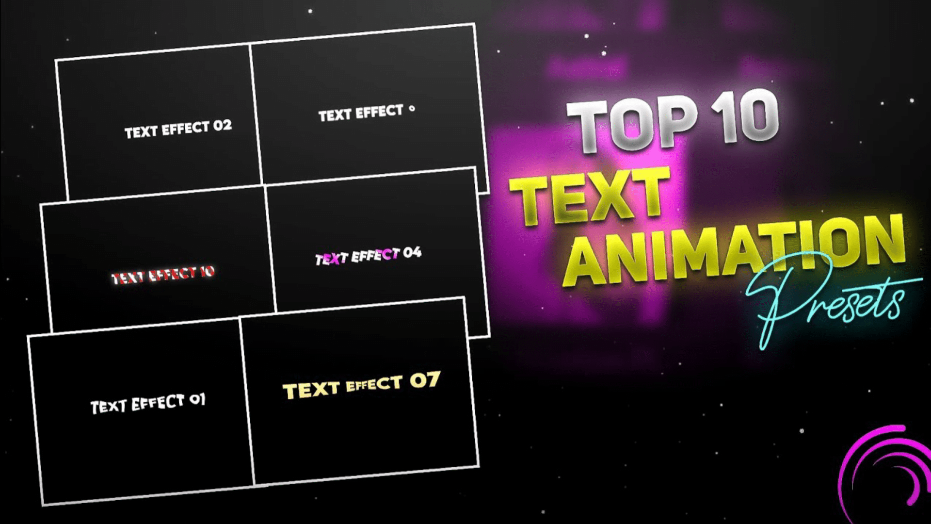 Text animation alight motion presets download